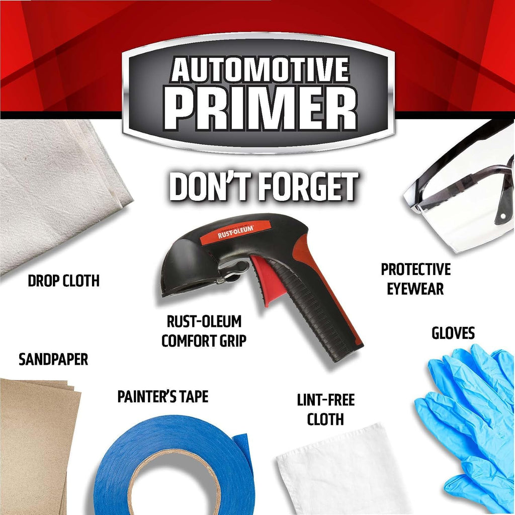 Rust-Oleum 260510 Filler and Primer Spray, Gray - In use