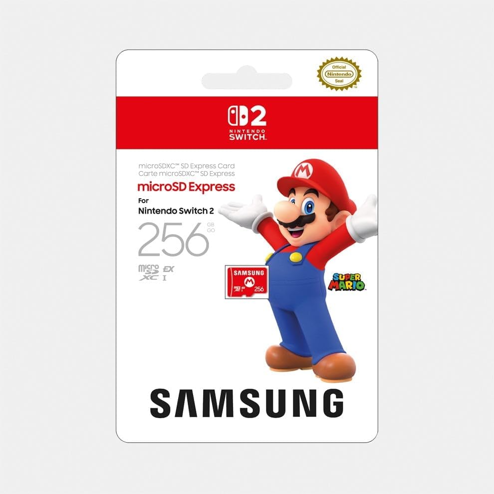 Samsung microSD Express Card 256GB, Switch 2 - Alternate angle