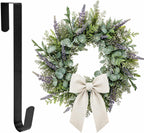 Sattiyrch Over The Door Wreath Hanger, Black