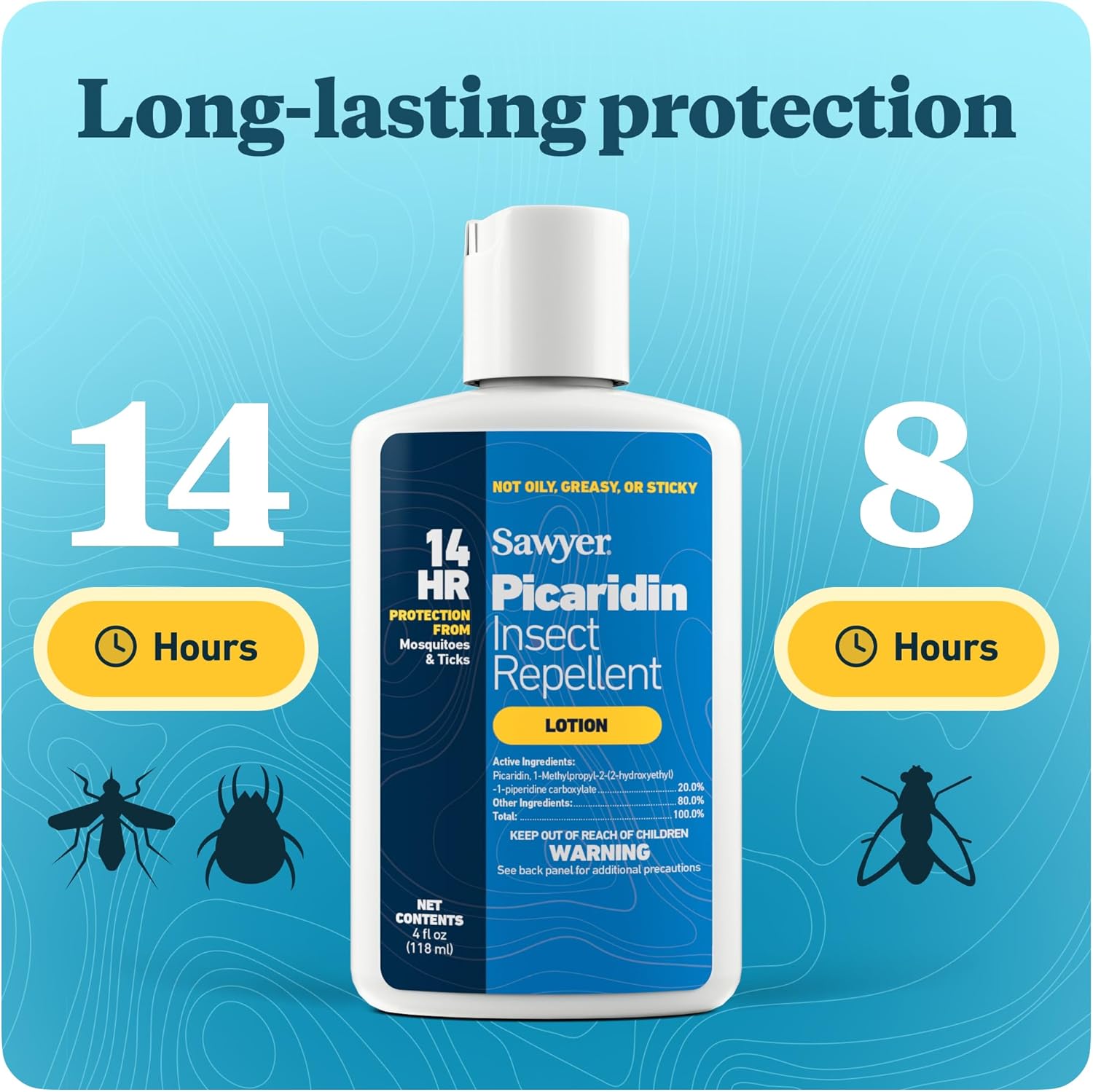 Sawyer Insect Repellent Lotion, 20% Picaridin - In use