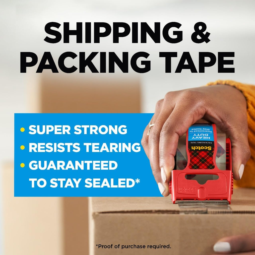 Scotch Heavy Duty Packaging Tape, 2 Count - Detail view