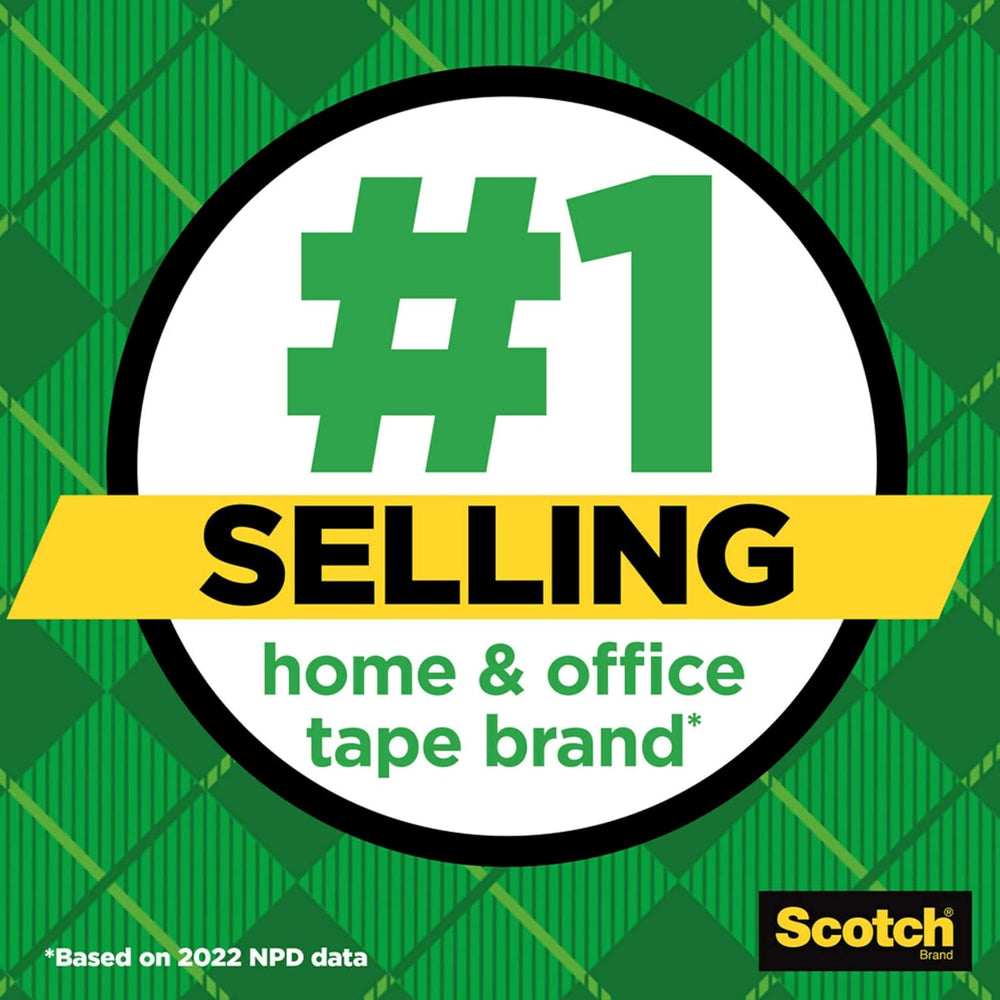 Scotch Magic Tape, 3 Rolls, Invisible, 3/4 x 300 in - Alternate angle