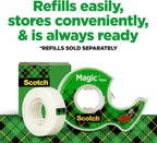 Scotch Magic Tape, 3 Rolls, Invisible, 3/4 x 300 in - Packaging