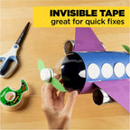 Scotch Magic Tape, 3 Rolls, Invisible, 3/4 x 300 in - Additional view
