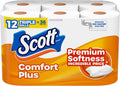 Scott ComfortPlus Toilet Paper, 12 Triple Rolls