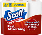 Scott Choose-A-Sheet Paper Towels, 6 Double Rolls
