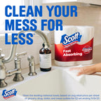 Scott Choose-A-Sheet Paper Towels, 6 Double Rolls - Detail view