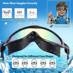 Seago Kids Swim Goggles 2 Pack, Anti-Fog - Alternate angle