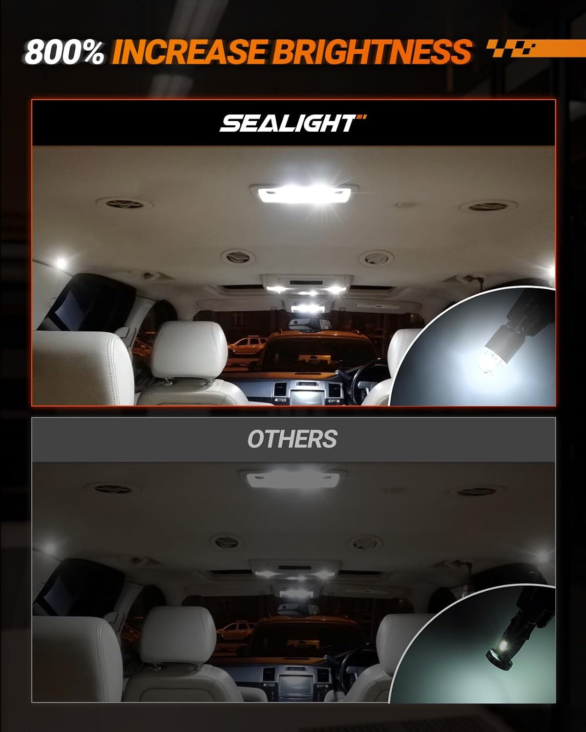 Sealight 194 LED Bulb 6000K, Pack of 10 - Detail view