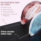 Secopad Double Sided Scrapbook Tape, 4 Pack - Detail view