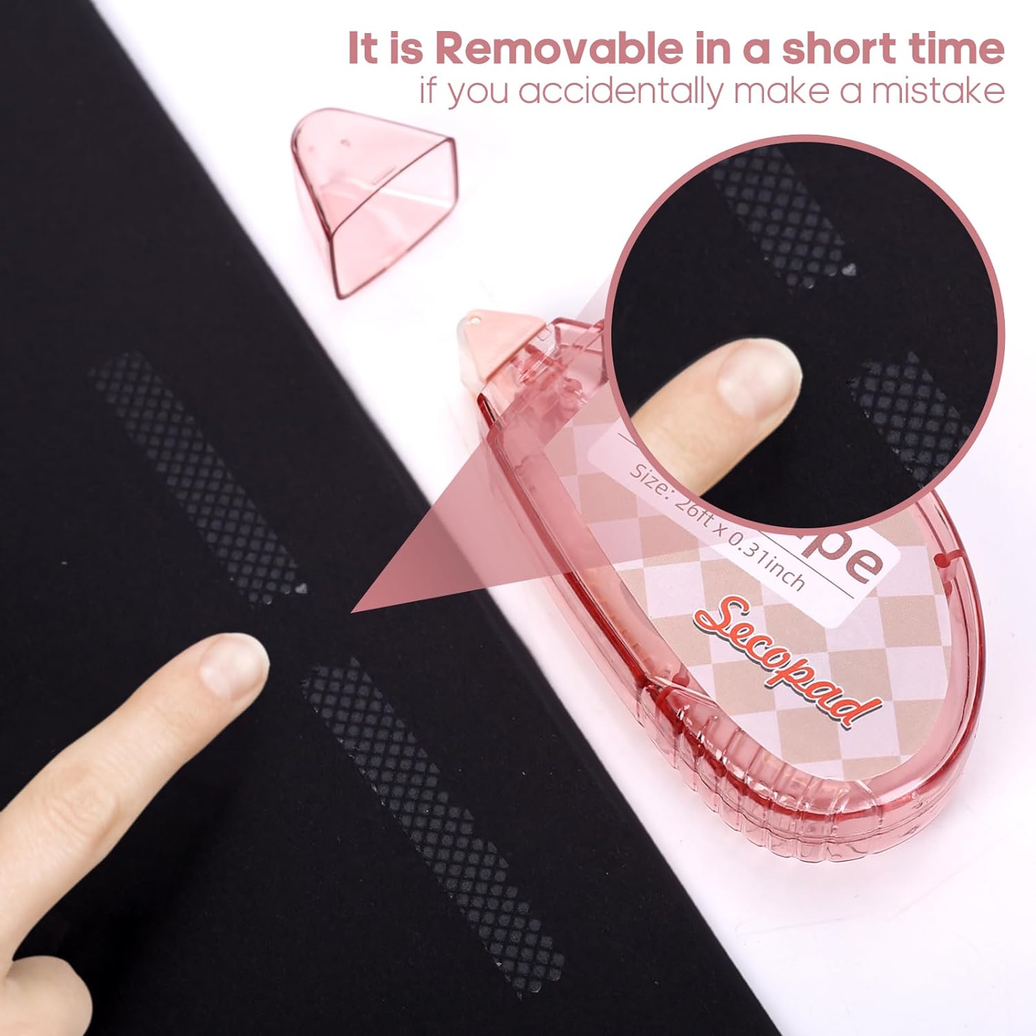 Secopad Double Sided Scrapbook Tape, 4 Pack - In use