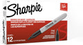 Sharpie Fine Tip Permanent Markers, Black, 12 Ct