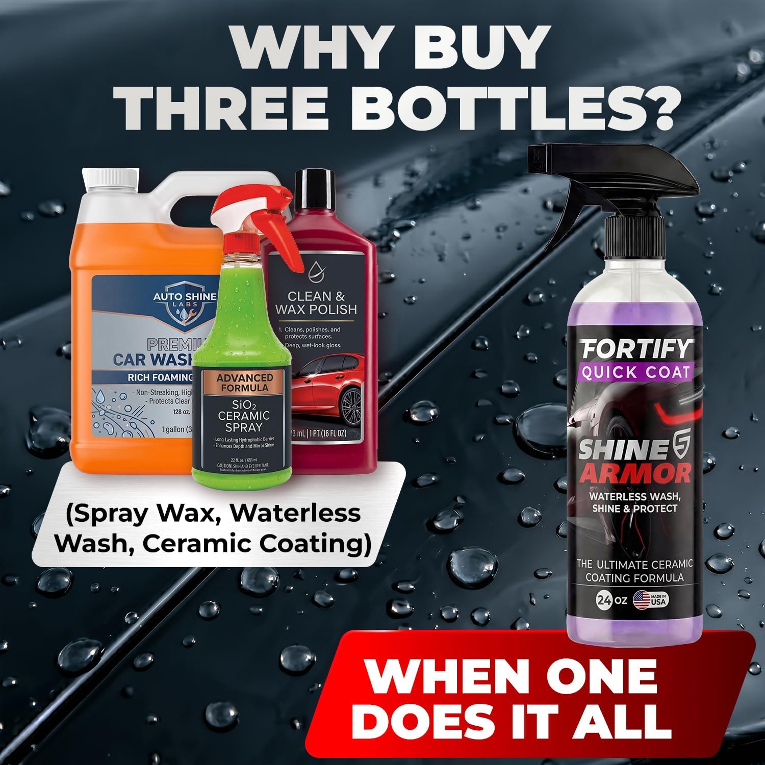 Shine Armor Fortify Quick Coat, 16oz Detailer - Alternate angle