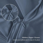 Mulberry Silk Pillowcase, Standard Size, Ash Blue - Alternate angle