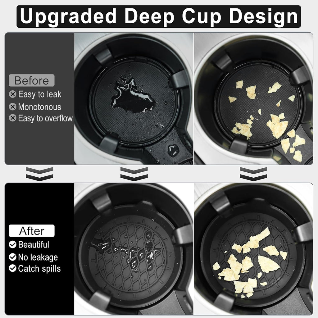 Singaro Silicone Car Cup Holder Coaster, 4 Pack - Detail view