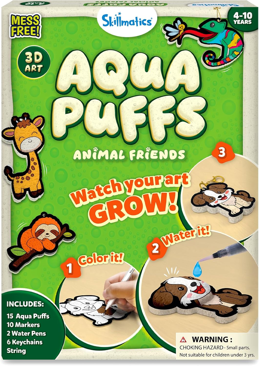 Skillmatics Aqua Puffs 3D Art Kit for Kids