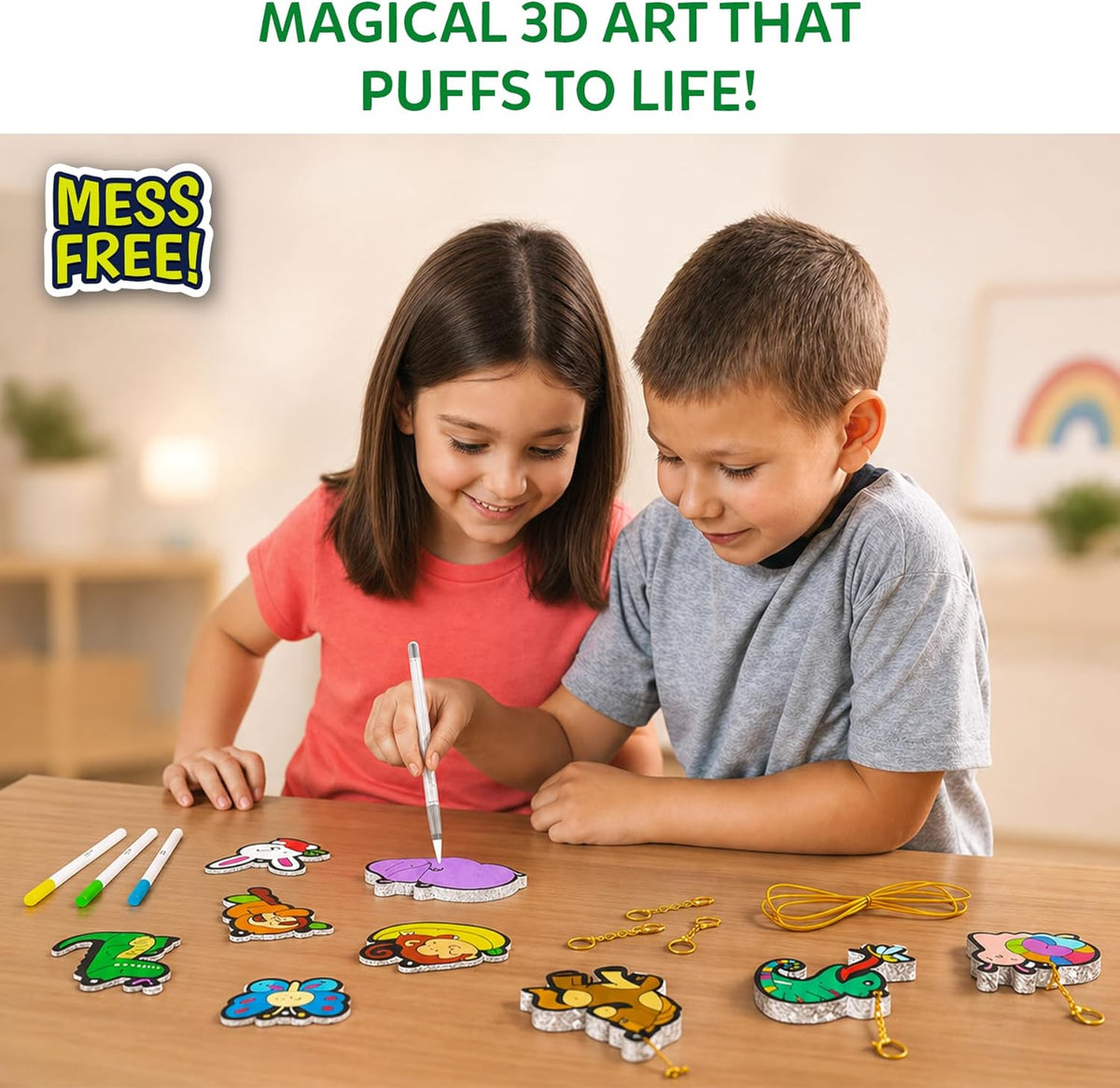 Skillmatics Aqua Puffs 3D Art Kit for Kids - Detail view