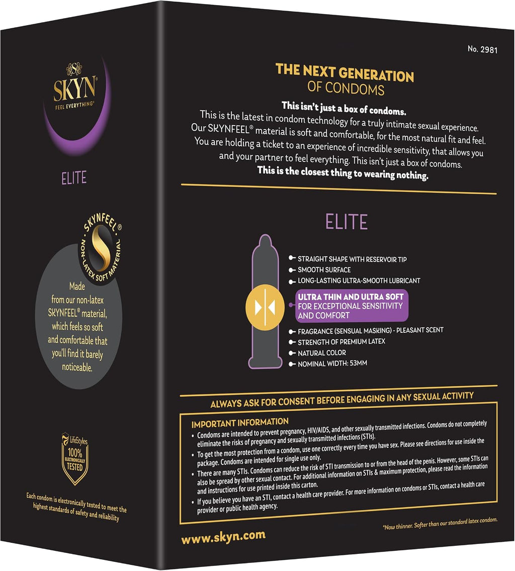 SKYN Elite Ultra-Thin Condoms, 36 Count - Close-up