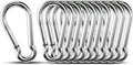 Kinlink Stainless Steel Carabiner Clips, 10 Pack