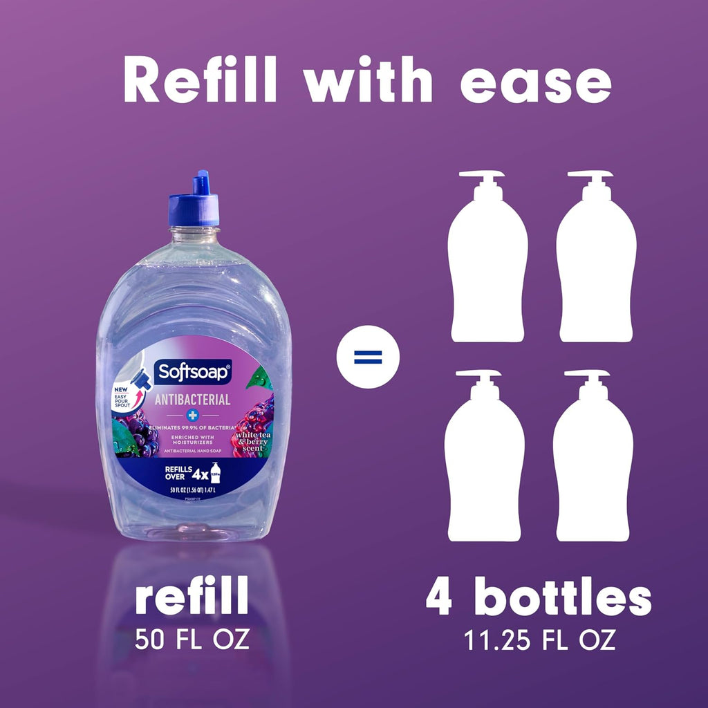 Softsoap Hand Soap Refill, White Tea and Berry - Packaging