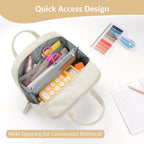 Sooez Large Pencil Case, 5 Compartments - Size reference