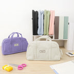 Sooez Large Pencil Case, 5 Compartments - In use