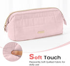 Sooez Soft Pencil Case Pouch with Zipper, Beige - Alternate angle