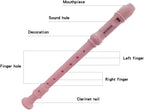 Hoseyin Soprano Recorder, C Key, Pink - Alternate angle