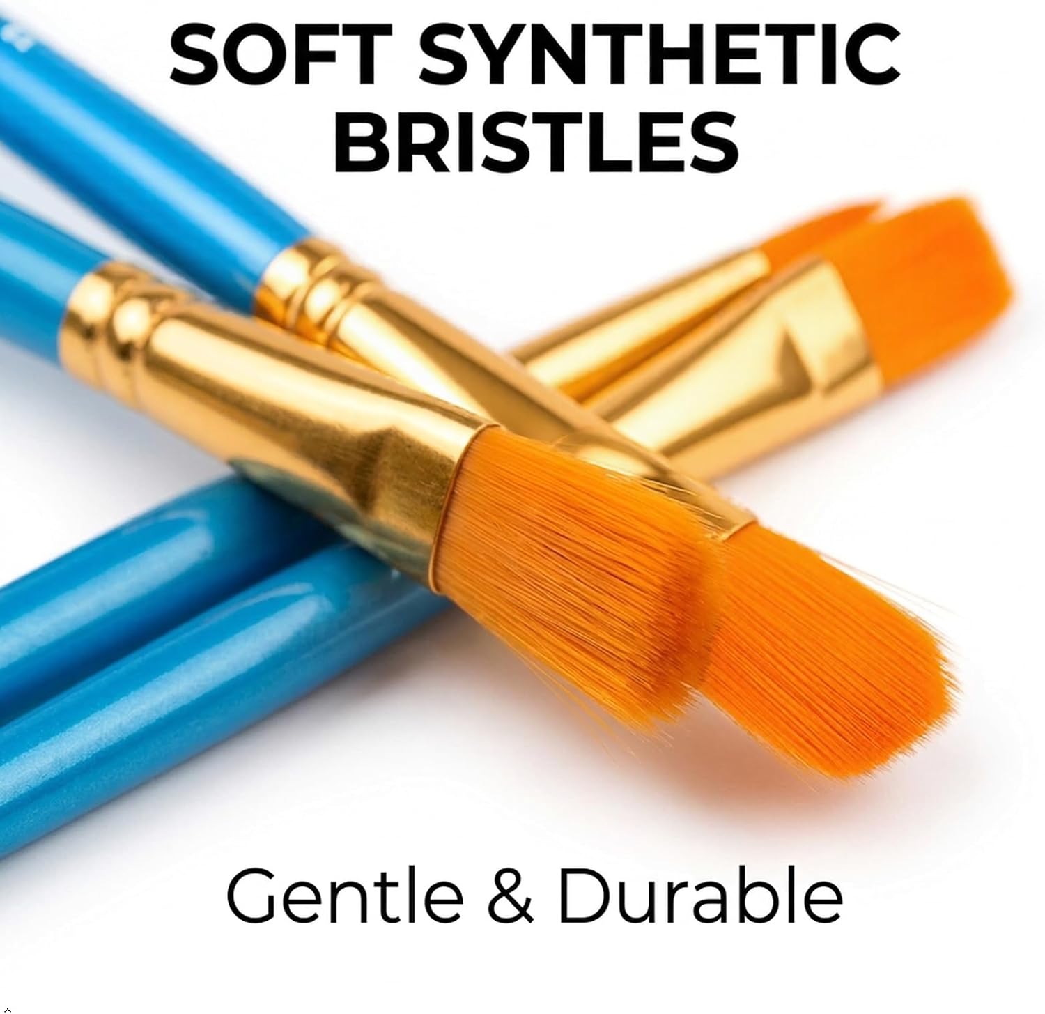 Soucolor 20-Pc Pointed Tip Artist Paintbrush Set - Alternate angle
