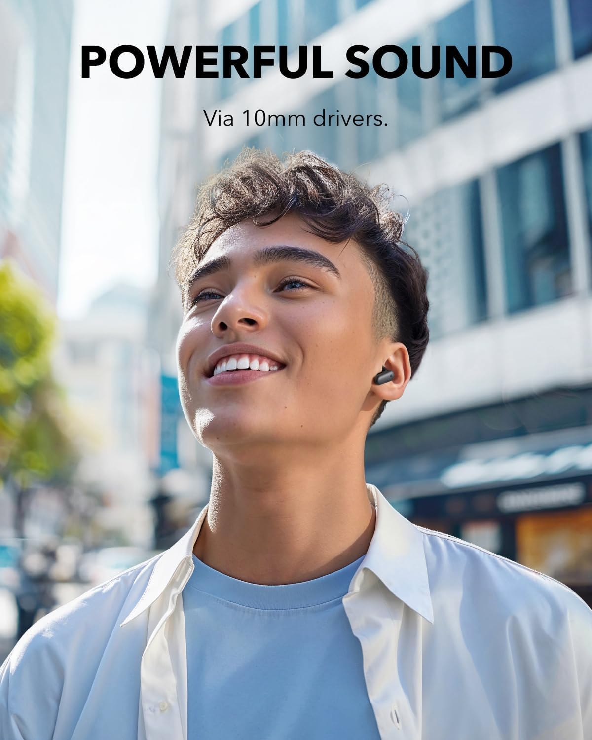 Soundcore P30i Noise Cancelling Earbuds, Black - Size reference