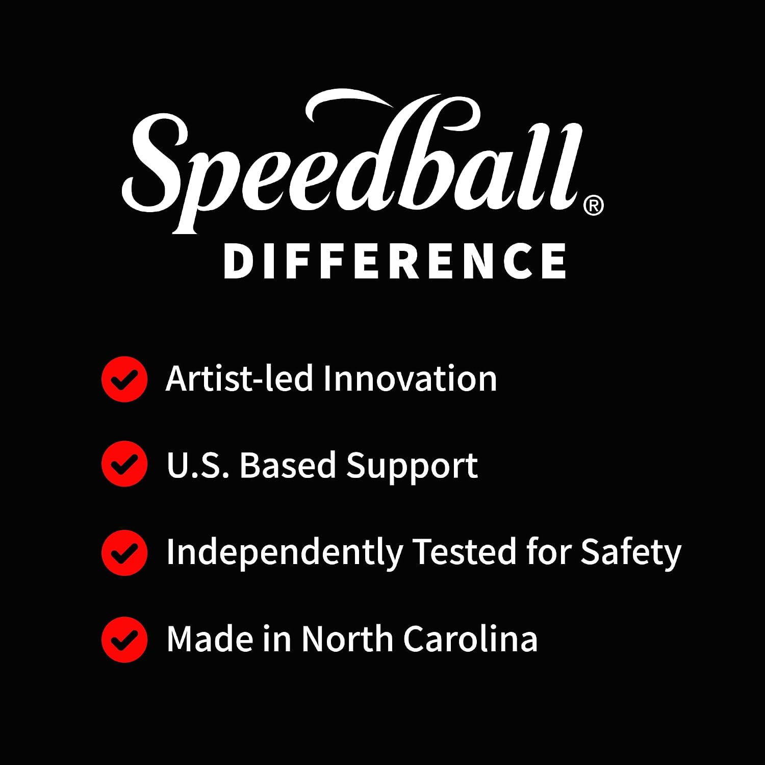 Speedball Fabric Screen Printing Ink, 8 oz White - Packaging