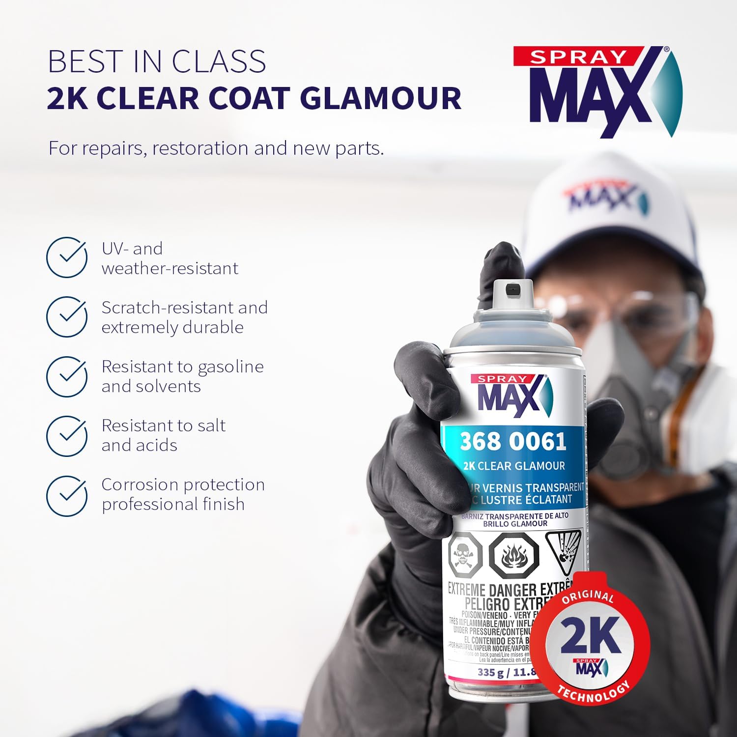 SprayMax 2K Glamour High Gloss Clear Coat - Detail view