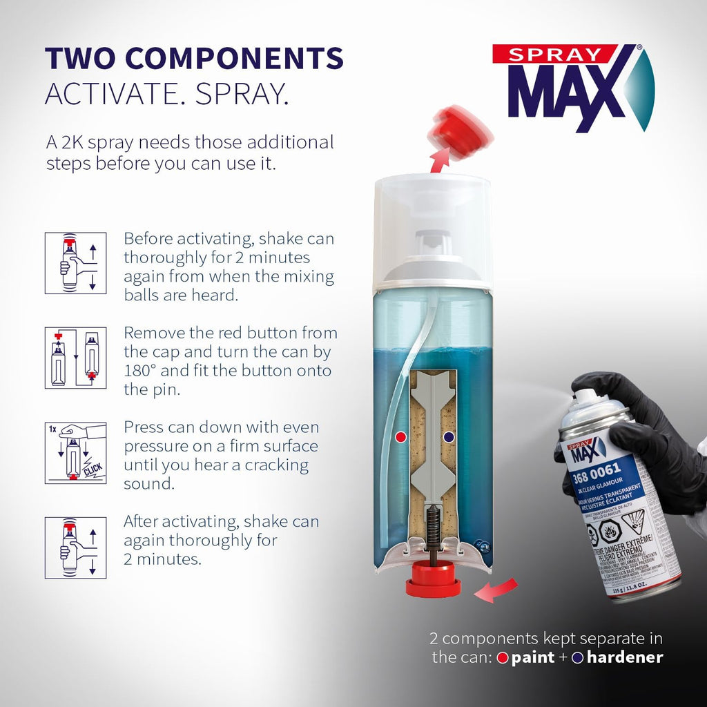 SprayMax 2K Glamour High Gloss Clear Coat - Alternate angle