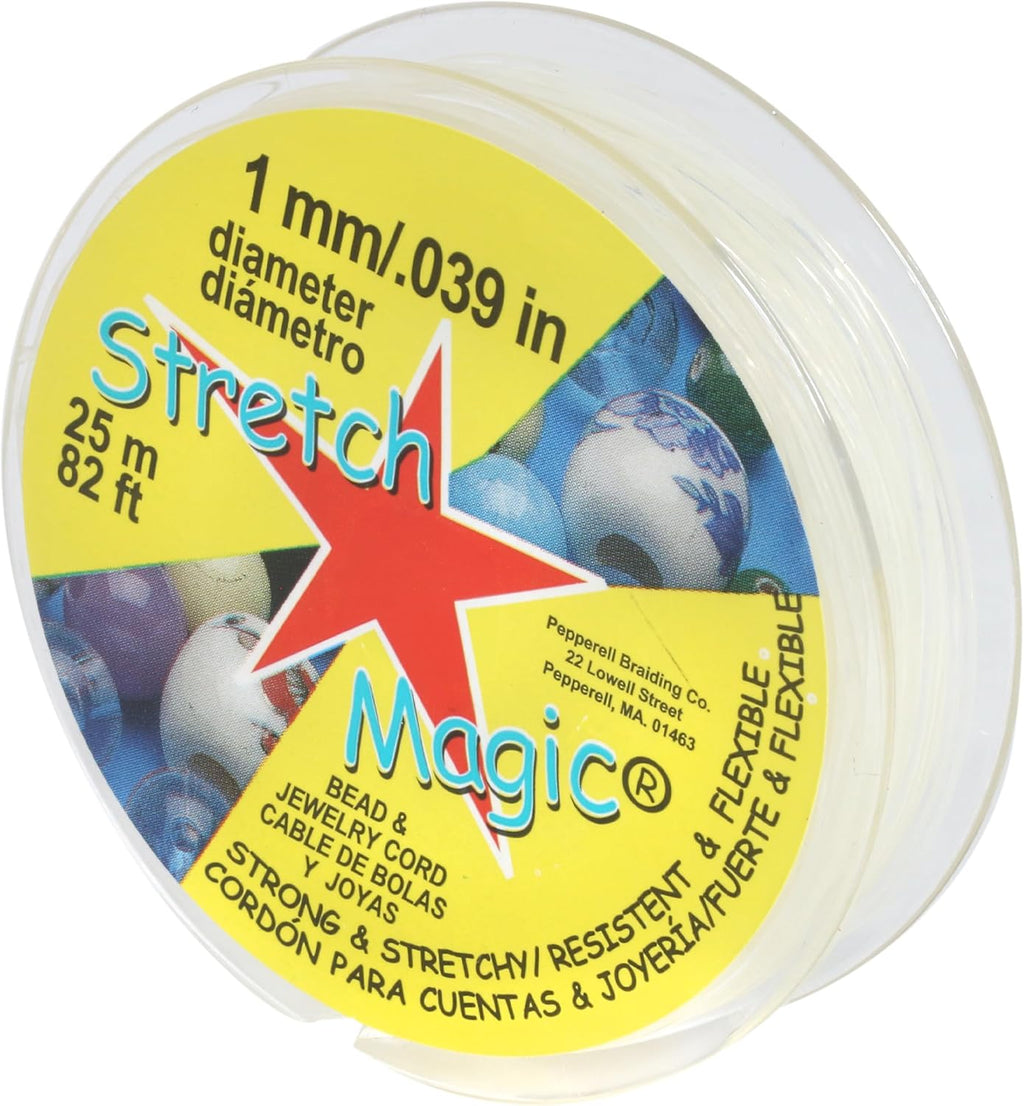 Stretch Magic Elastic Beading Cord, 25M Clear
