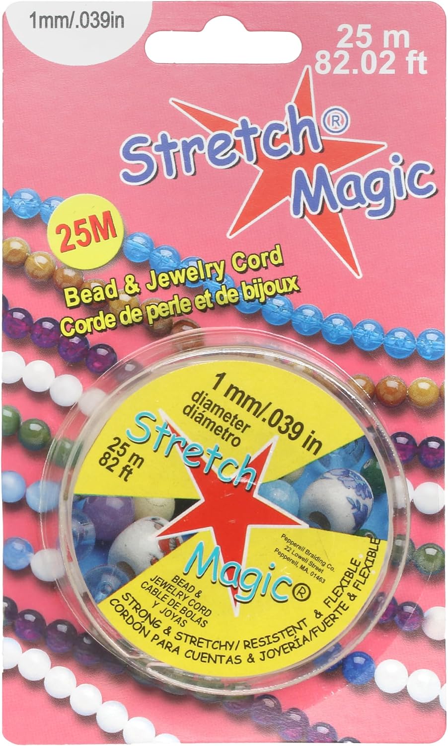 Stretch Magic Elastic Beading Cord, 25M Clear - Additional view