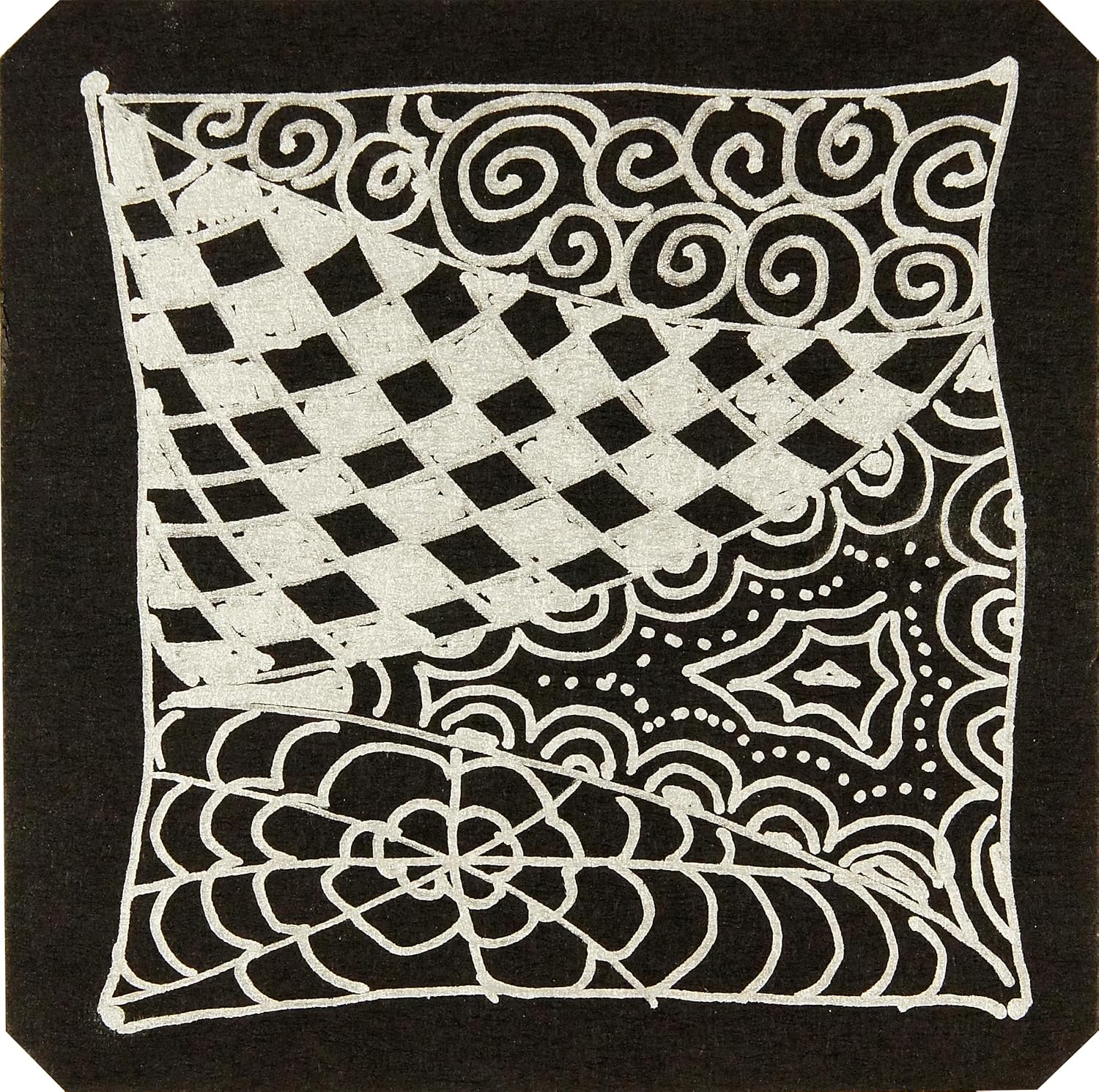 Peter Pauper Studio Series Black Artist Tiles - Alternate angle