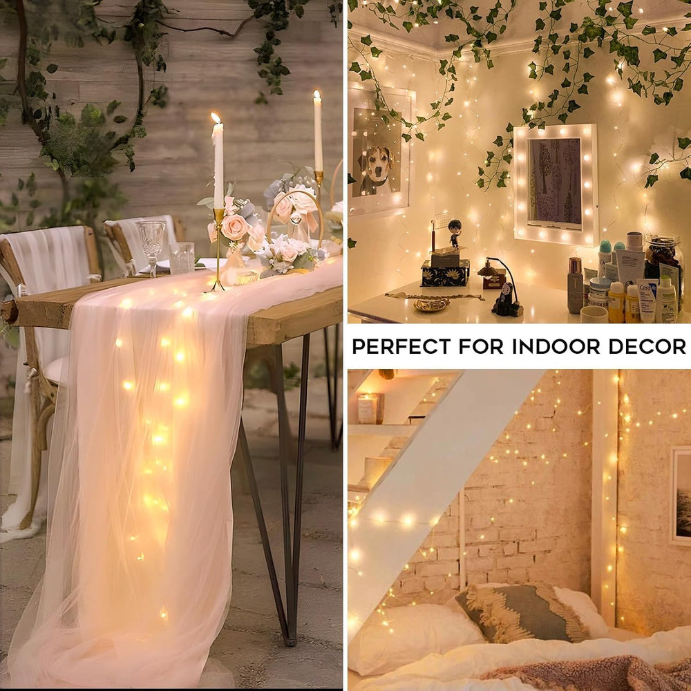 Suddus Fairy Lights, 33ft 100 LED with Remote - Close-up