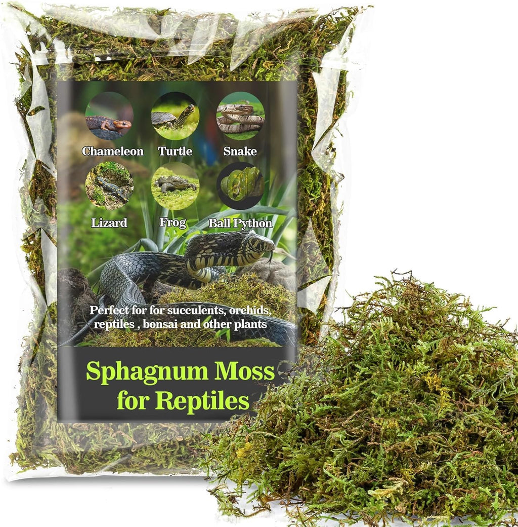 Sukh Sphagnum Moss for Reptile Terrariums, 5oz
