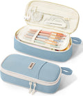 Sunee Large Zipper Pencil Case, Blue