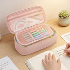 SUNEE Large Capacity Pencil Case, Pink - Packaging