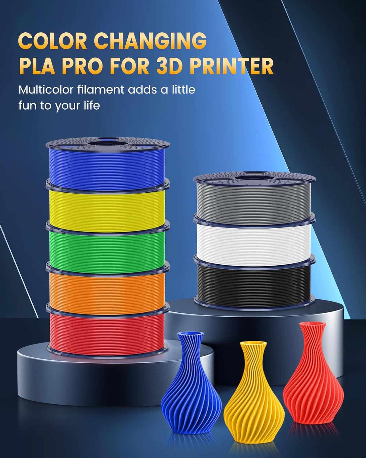 SUNLU PLA+ 2.0 Filament Bundle, 4kg - Packaging