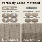 Super Bulky Chenille Blanket Yarn, Cream - 4 Skeins - Alternate angle
