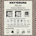 Super Bulky Chenille Blanket Yarn, Cream - 4 Skeins - Additional view
