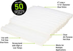 Surebonder Hot Glue Sticks, 50-Pack, Clear - Packaging