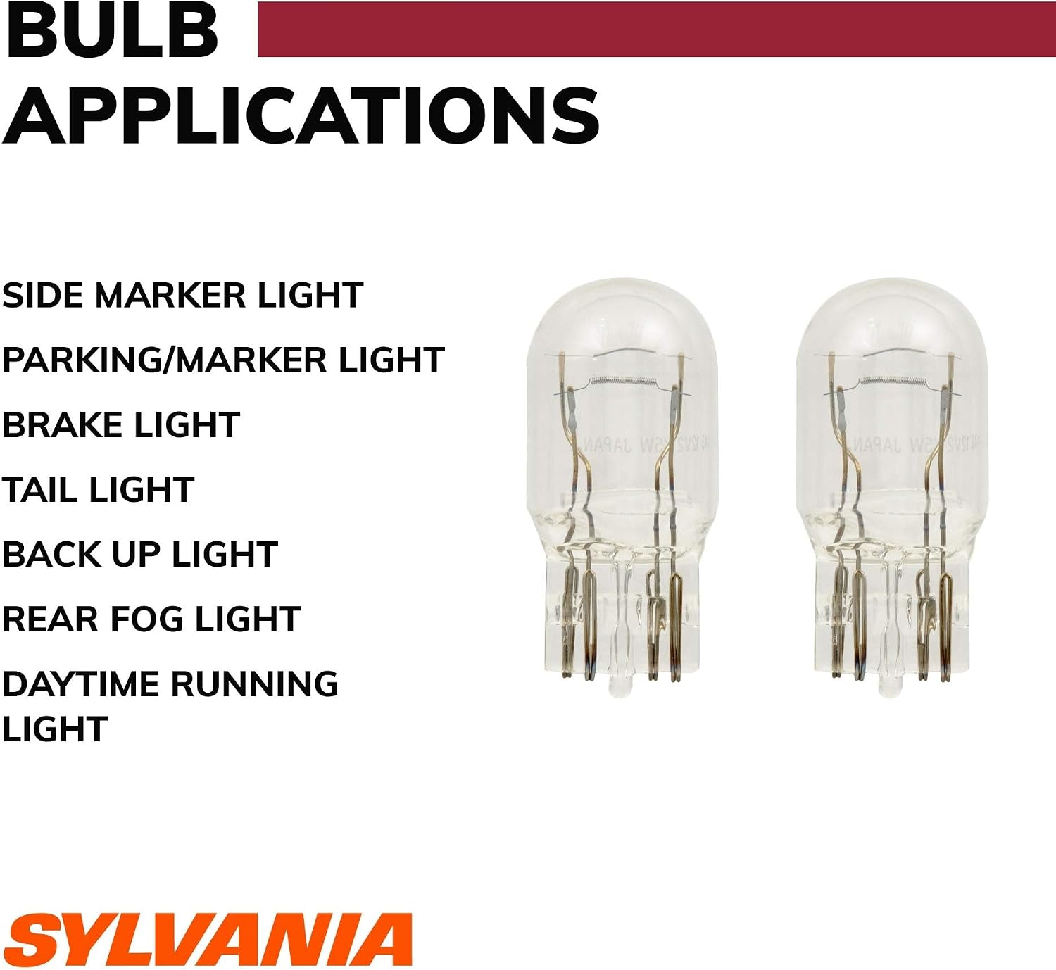 SYLVANIA 7443 Long Life Miniature Bulb, 2-Pack - Close-up