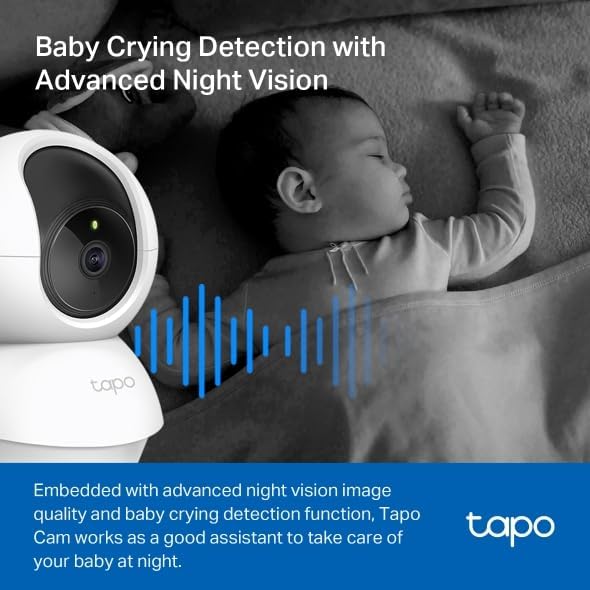 Tapo 2K Pan Tilt Security Camera, 2-Pack - In use