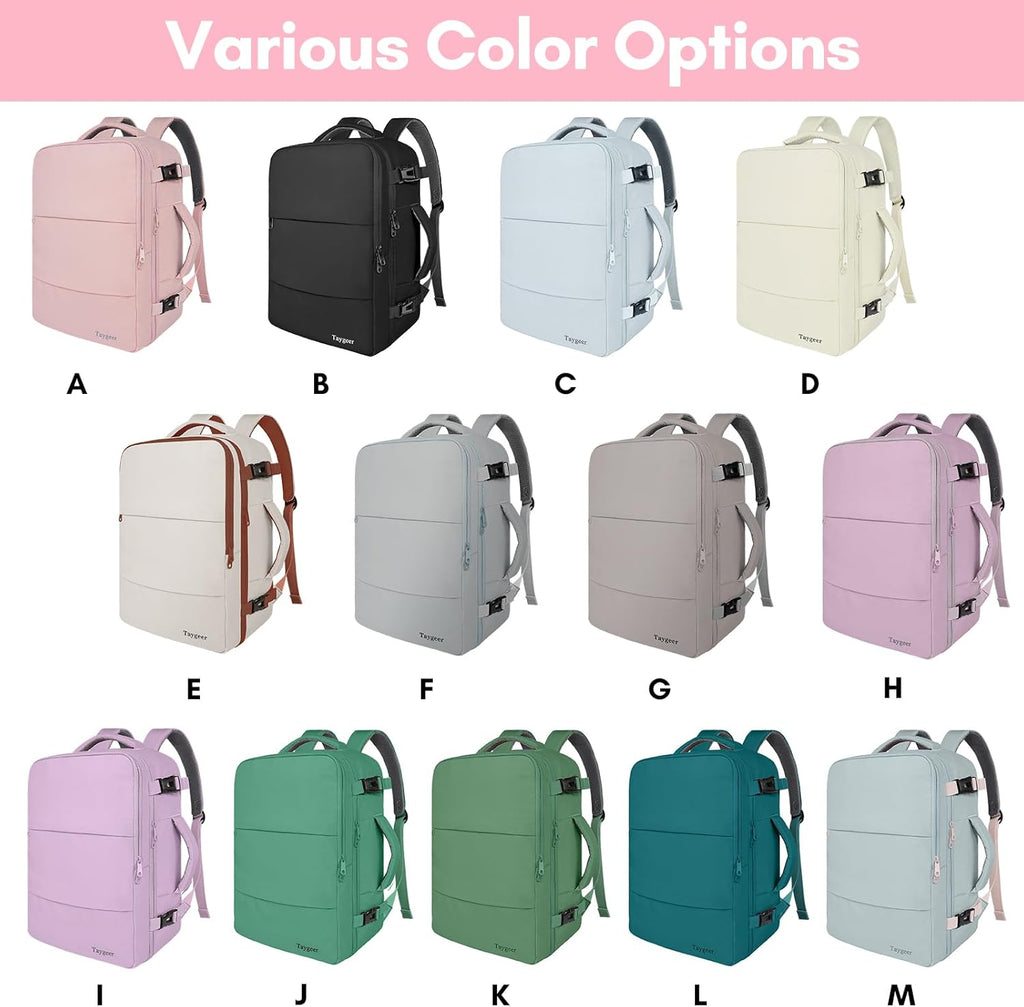Taygeer Travel Backpack for Women, TSA Carry On - Detail view