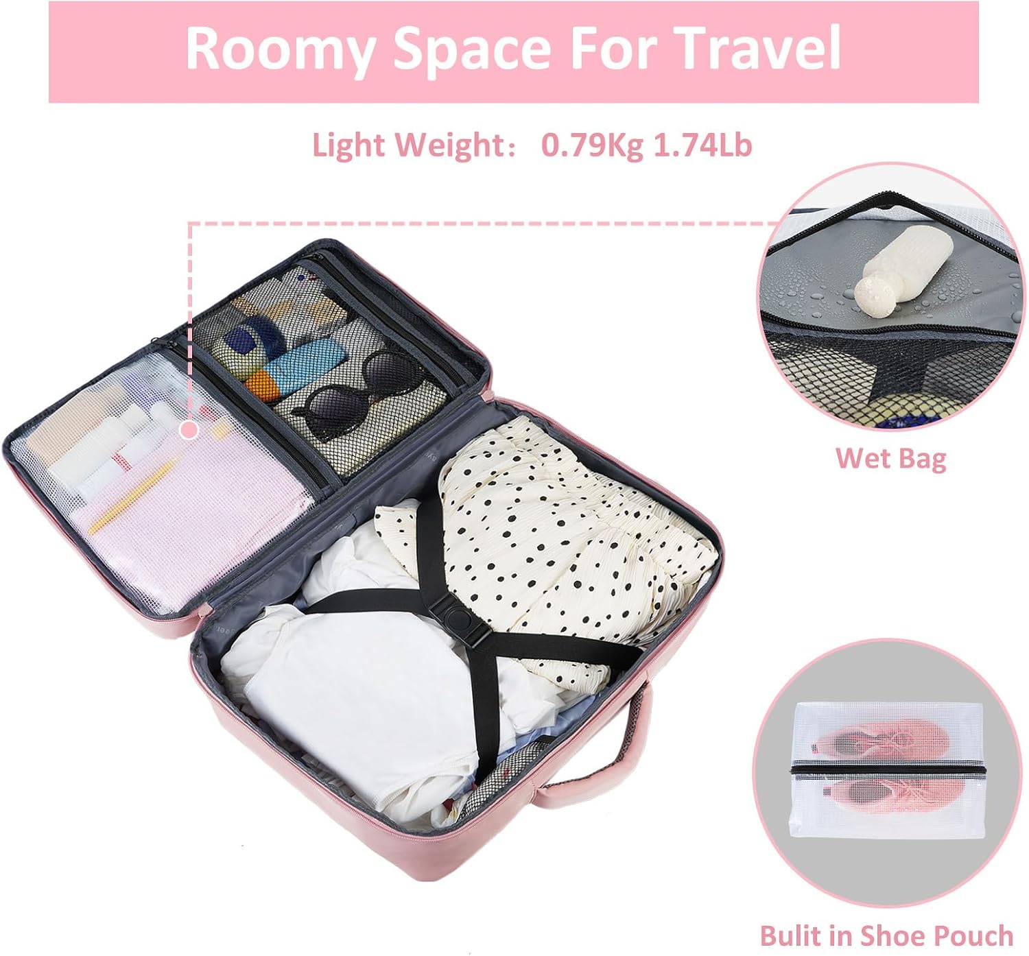 Taygeer Travel Backpack for Women, TSA Carry On - Close-up