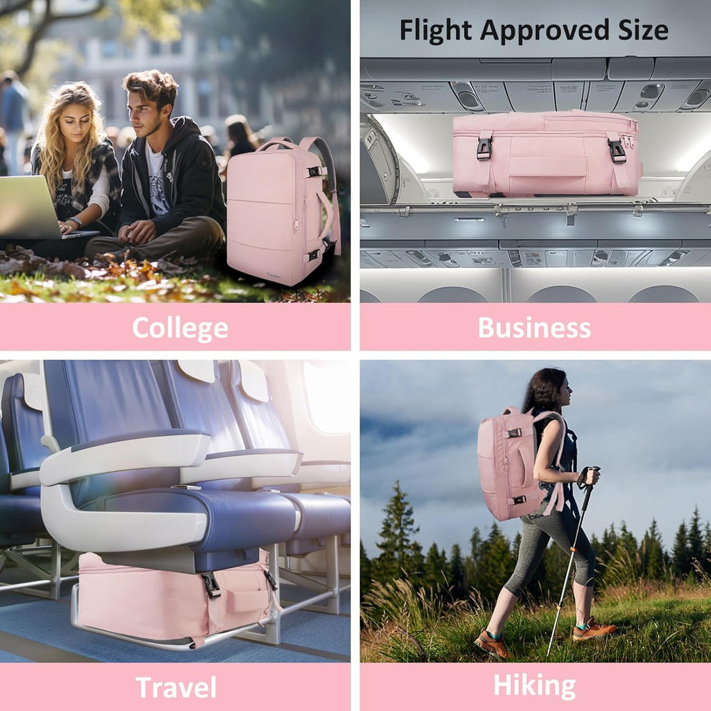 Taygeer Travel Backpack for Women, TSA Carry On - Feature highlight