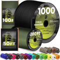 TECEUM Paracord Rope 5/32 Inch, 4mm